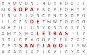 Sopa de Letras Santiago pdf gratis